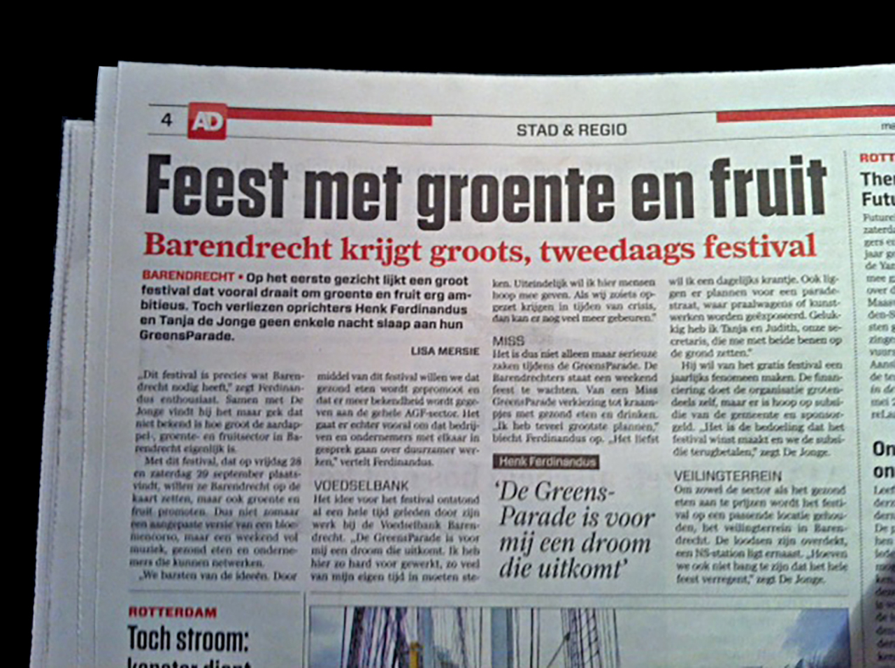 GreensParade ontwikkeld door reclamebureau Doen Communicatie
