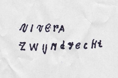 Handschrift, ontwerp logo Vivera Zwijndrecht van de oudste ontwerper ter wereld. Huisstijl door Doen Communicatie.