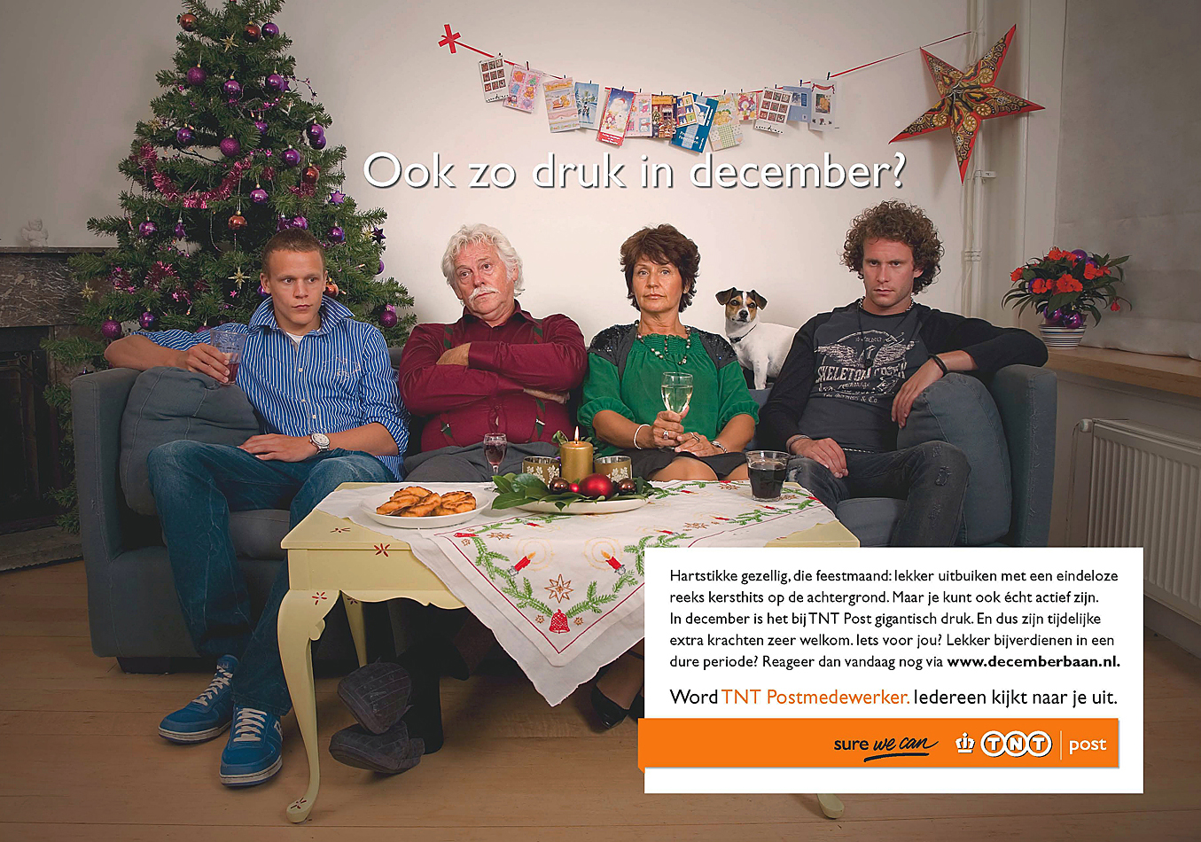 Personeelswerving campagne advertentie voor TNT Post door reclamebureau Doen Communicatie