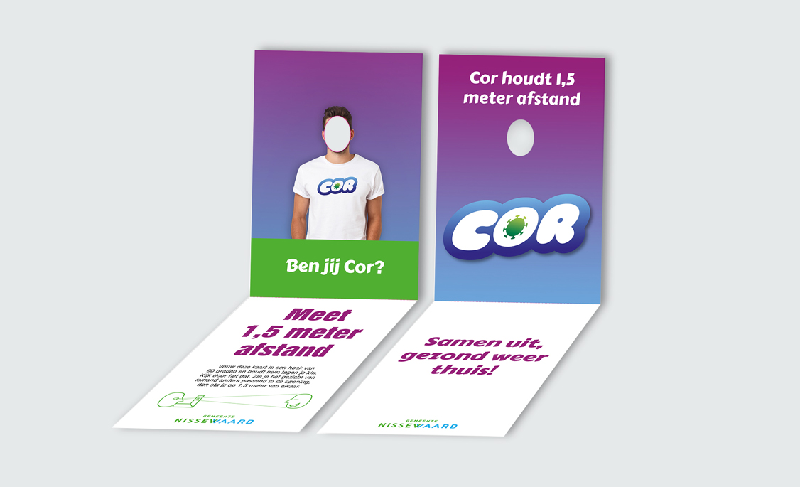 Campagne tegen Corona van Gemeente Nissewaard gemaakt door reclamebureau Doen Communicatie