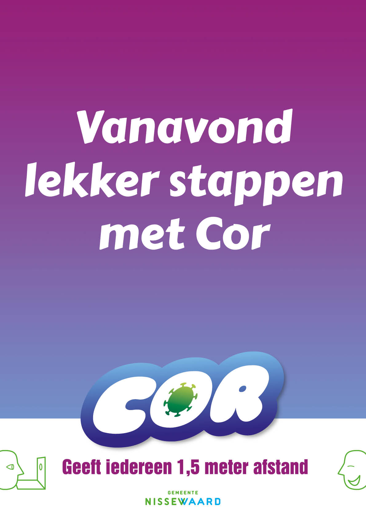 Campagne tegen Corona van Gemeente Nissewaard gemaakt door reclamebureau Doen Communicatie